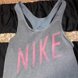 Gray Nike tank top